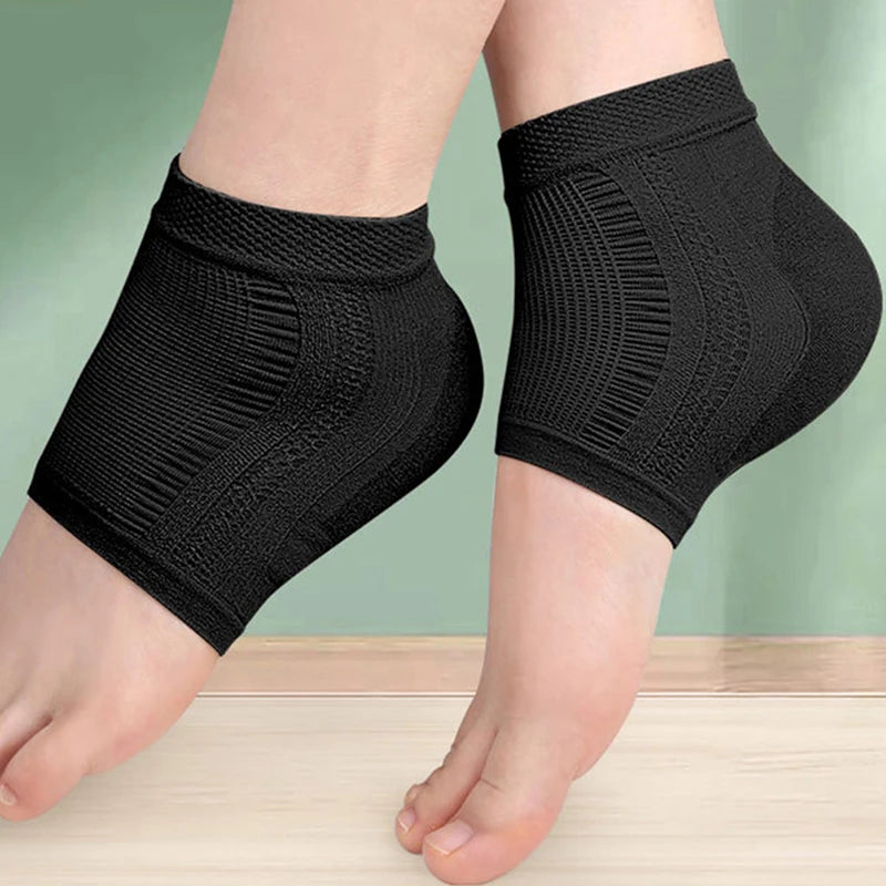 2PCS Gel Silicone Heel Protector Sleeve Heel Pads