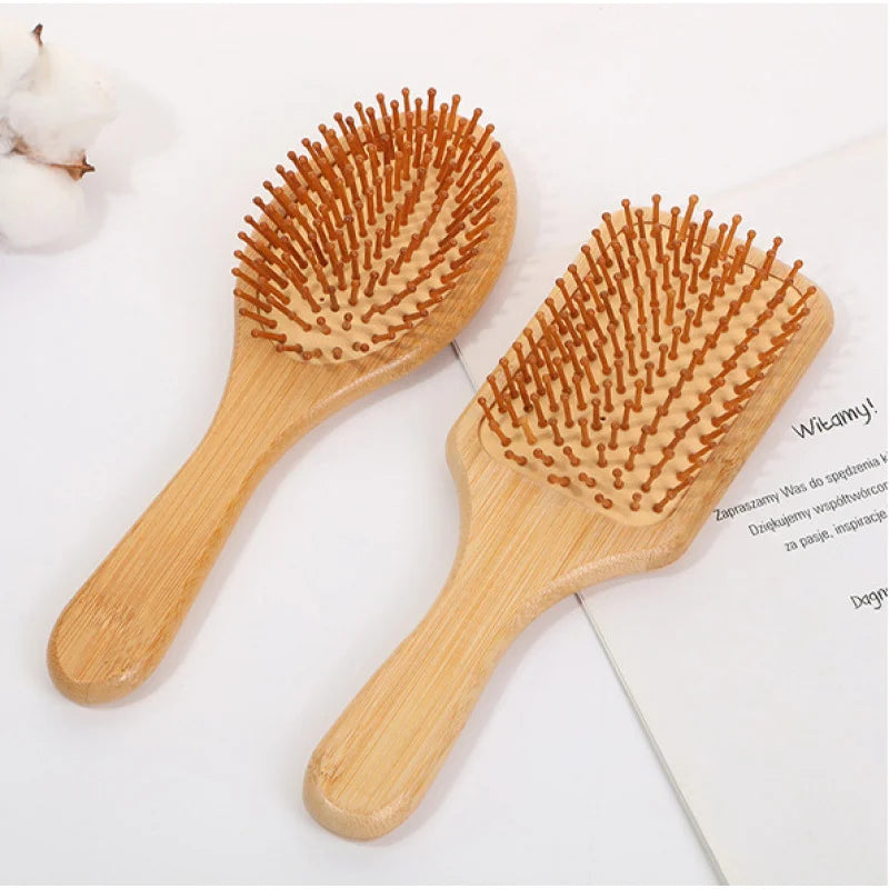 Solid Wood Bamboo hair Brush
