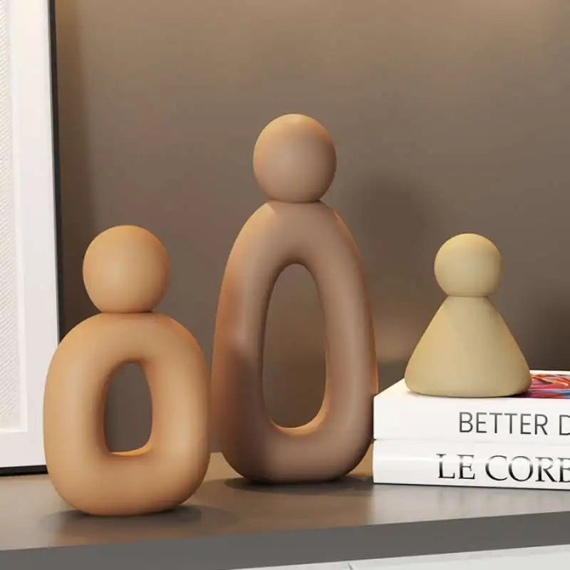 Simple Family Statue Modern Style Home Decor