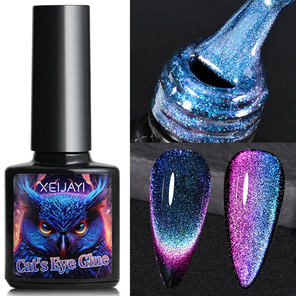 10ml/Bottle Ruby Red Cat Eye Gel Nail Polish Wine Red Cherry Dopamine Glitter Nail Gel