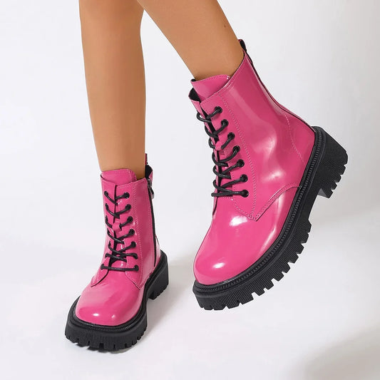 Sexy and Elegant in Winter Solid Color Casual Short Boots