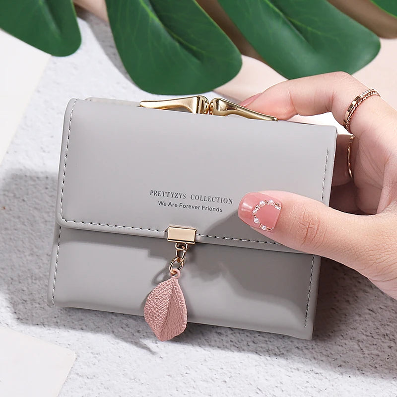 Korean leather Short Wallet