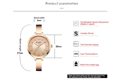 DANA Stainless Steel Ultra Thin Quartz Watch