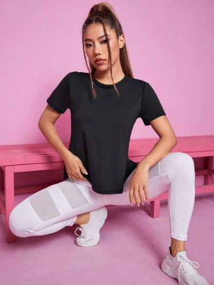 Yoga outfit sports fitness short sleeved T-shirt
