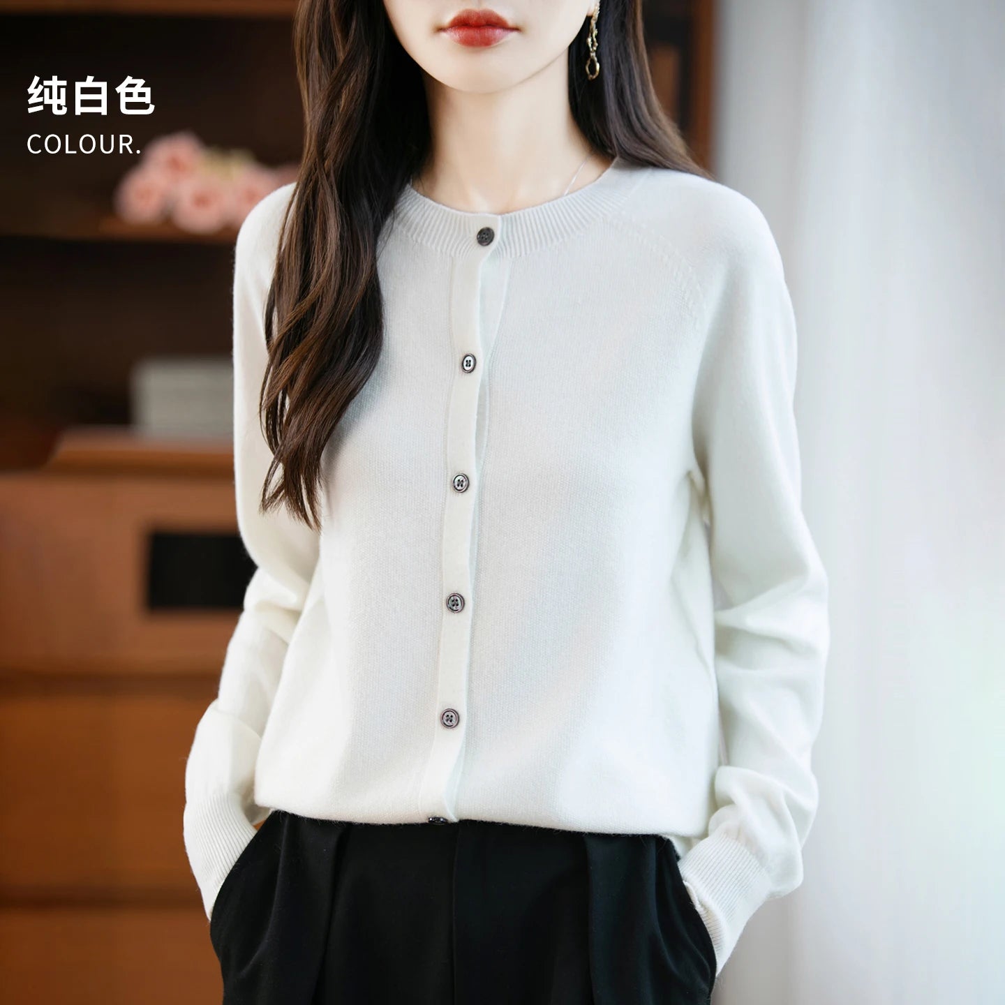 Wool Long Sleeve Sweater