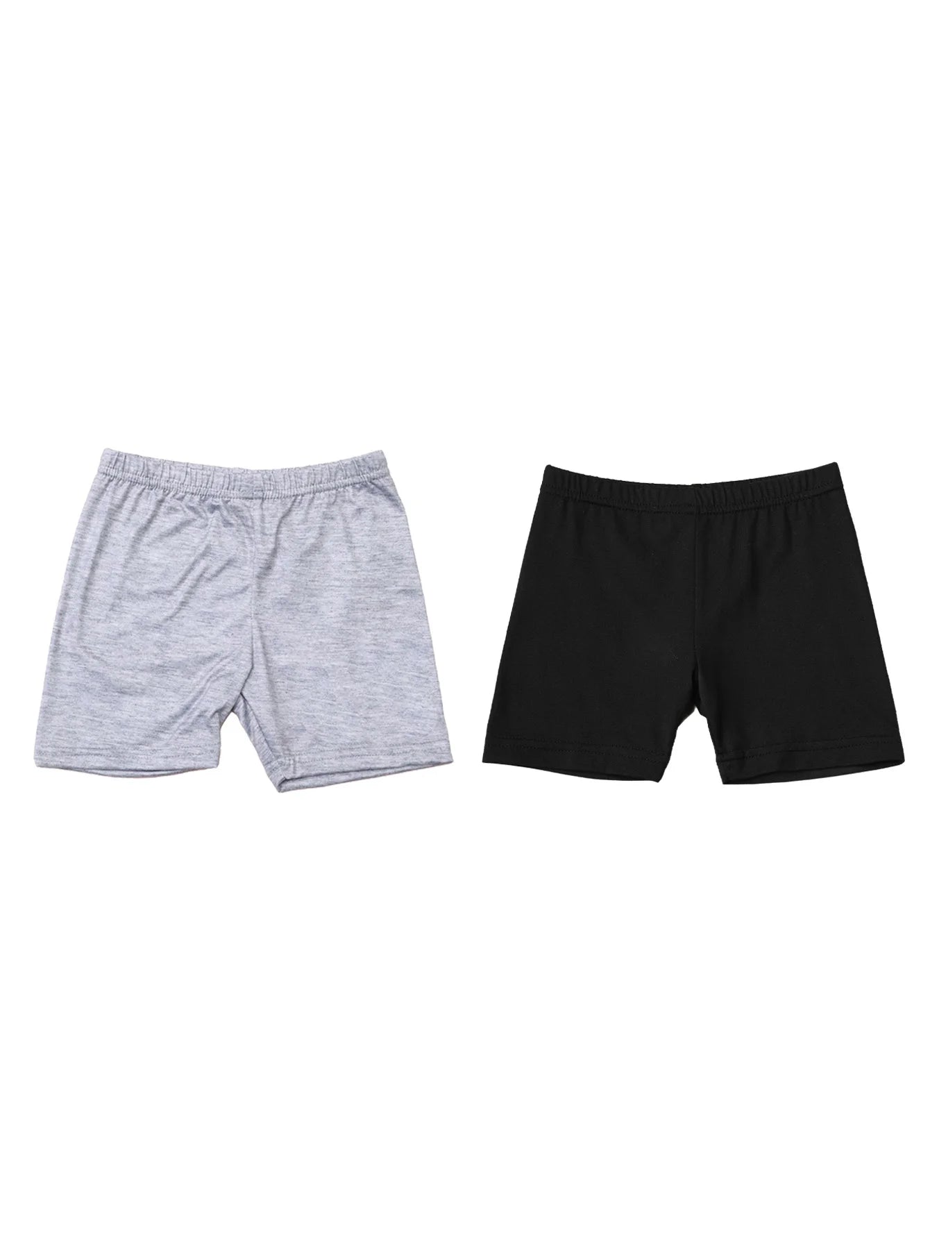 2Pcs Summer Solid Color Kids Leggings Girls