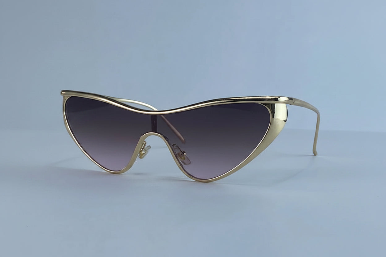 Vintage Y2K Punk Cat Eye Luxury Sun Glasses