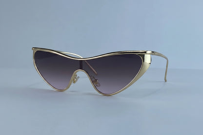 Vintage Y2K Punk Cat Eye Luxury Sun Glasses
