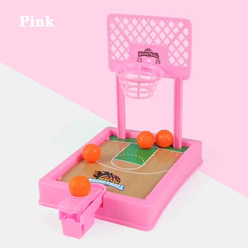 Mini Desktop Board Basketball Hoop Finger Shooting Machine Toys