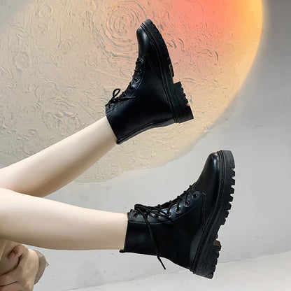 Cross-strap Plus Velvet Warm Casual Short Boots