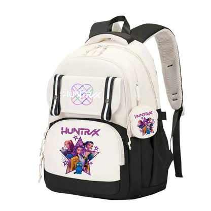 KPop Demon Hunters School Bag Backpack Zipper Bookbag
