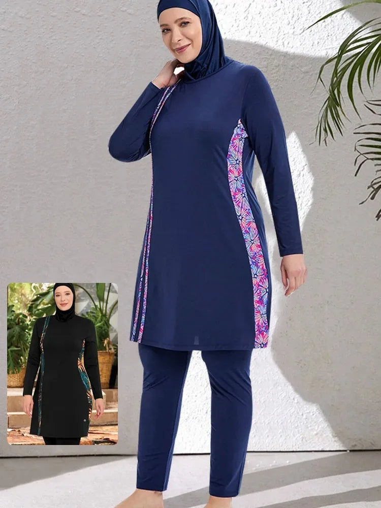 3PCS Thin Style Sporty burkini Muslim Swimwear