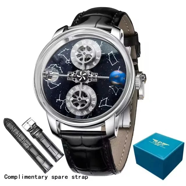 Starry Twelve Constellations Mechanical Sapphire Waterproof Mechanical Wristwatches