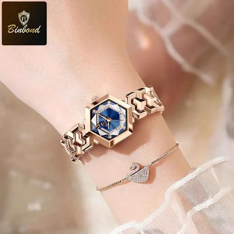 Rhombus Waterproof Luminous Diamond Watch