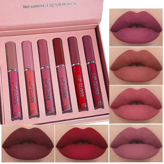 Matte Liquid Lipstick Set Waterproof Long Lasting  Smudge Proof Lip Gloss