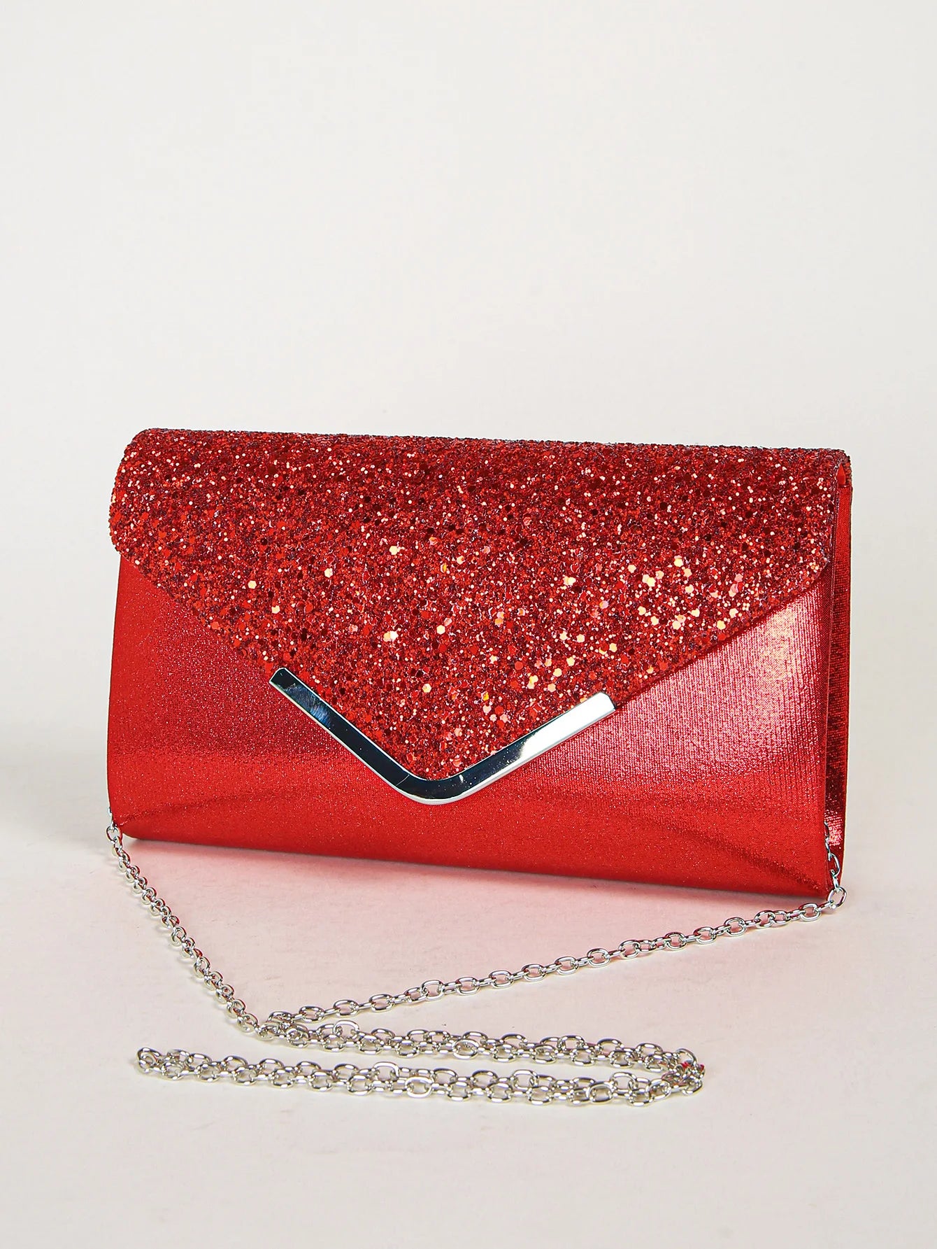 Prom Sequin Clutch Purse chain Shoulder Cross Body Bag