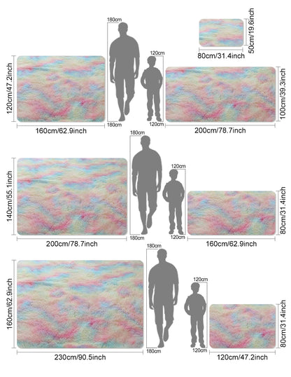 Kids Girl Rainbow Colors Carpets