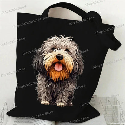 Animal Dog Series Canvas Tote Bag
