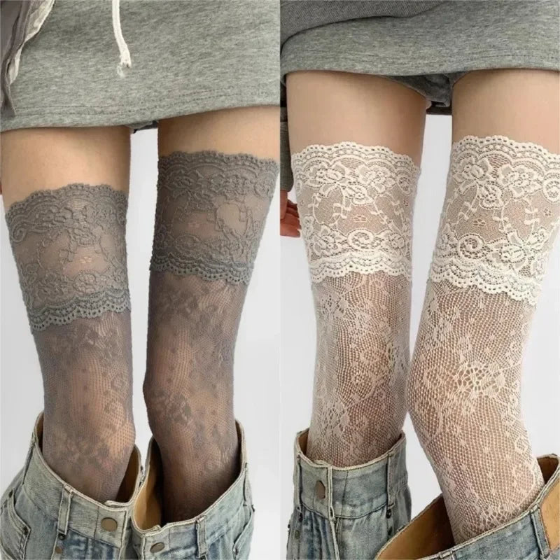 Sexy Lace Floral Fishnet Stockings Socks