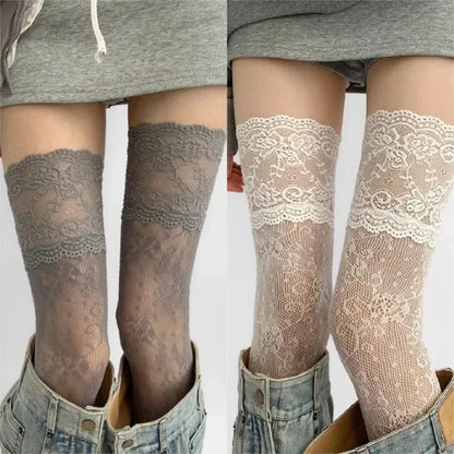 Sexy Lace Floral Fishnet Stockings Socks