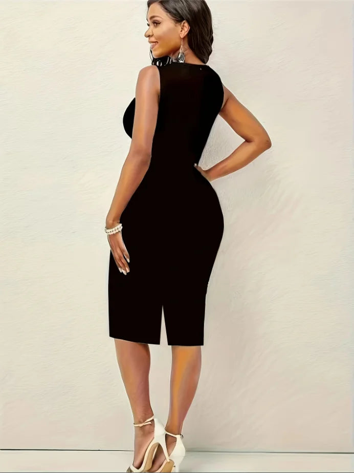 Sexy printed pencil mid-length Dress