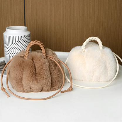 Crossbody Pumpkin Plush Bag Cute Tote Bags