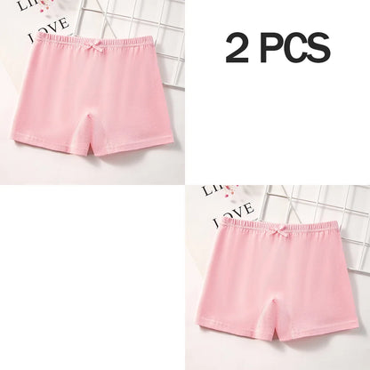 1/2 Pcs Kids Girls Panties Cotton Breathable Safety Pants