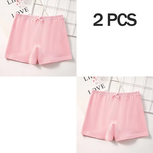 1/2 Pcs Kids Girls Panties Cotton Breathable Safety Pants