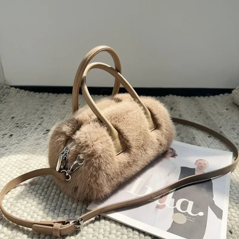 Faux Fur Crossbody Furry Fluffy Handbags