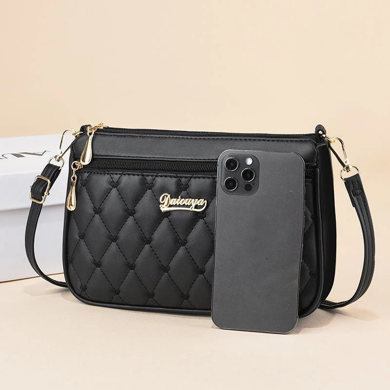 PU Leather Crossbody Large Capacity Embroidery Thread Small Handbags