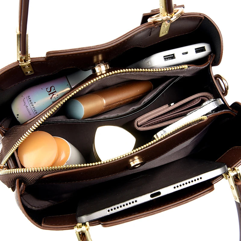 Soft Leather Shoulder Crossbody Bag