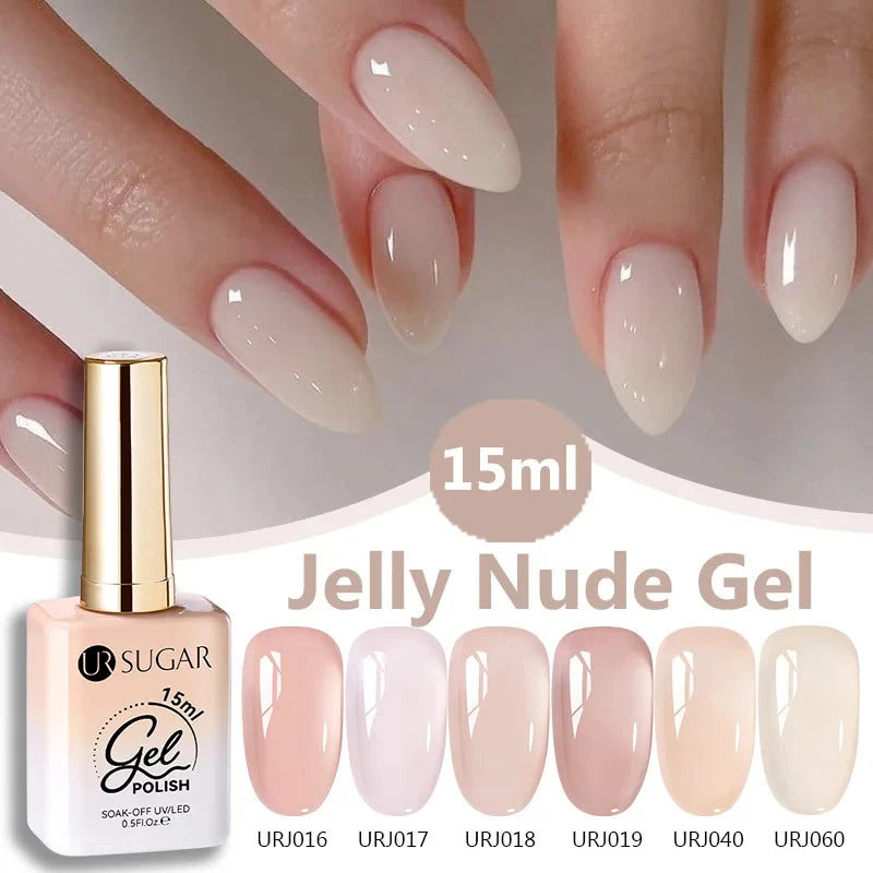 SUGAR Jelly Milky White Translucent Gel Polish