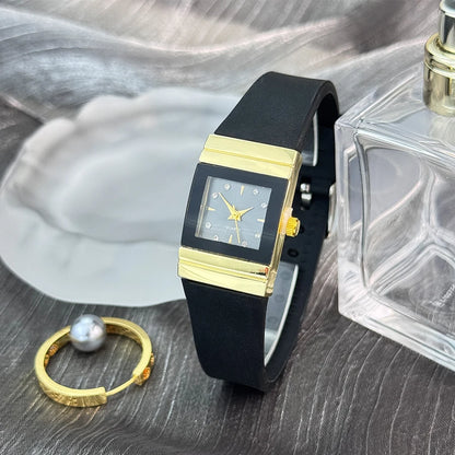 Square Silicone Quartz Small Watch