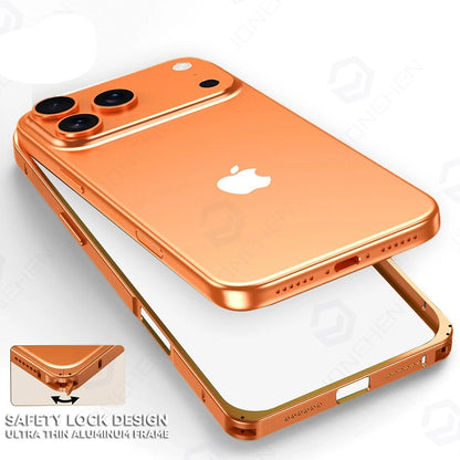 Light Aluminum Metal Frame Thin Case Bumper For iPhone 17  Max Alloy Titanium Protect Back