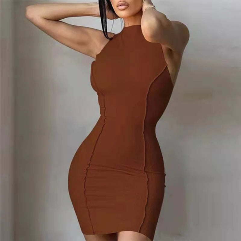 Sexy Slim Wrap Hip Mini Dress