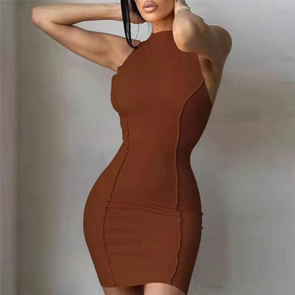 Sexy Slim Wrap Hip Mini Dress