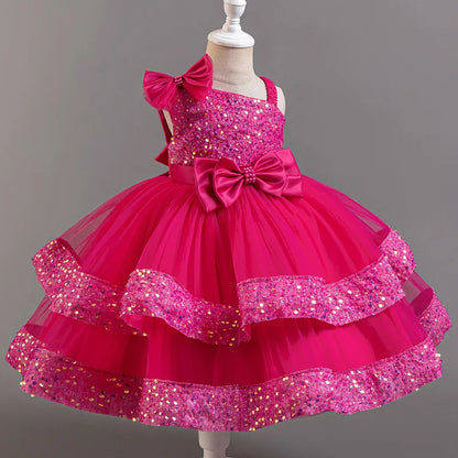 Flower Sequins Short Sleeveless Costume Cosplay