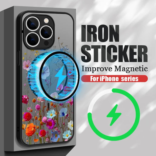 Translucent Matte Small Flowers Print iPhone Cover