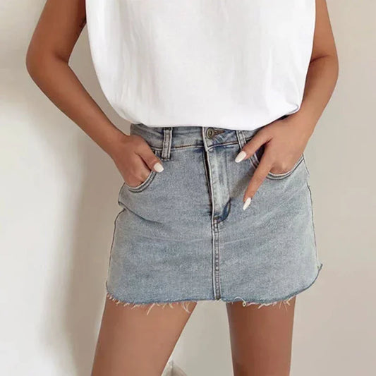 Mini High Waist Slim Cute Sexy Short Jeans Skirt