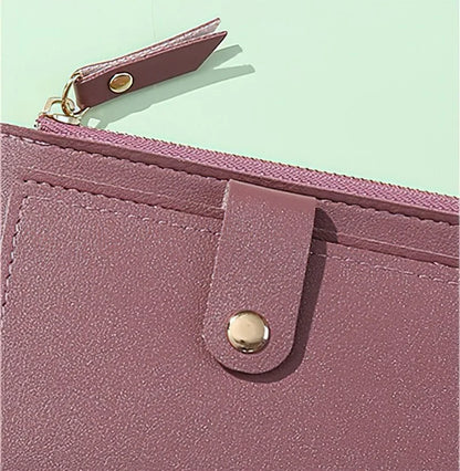 Leather Mini Multi-Cards Holder Short Wallets