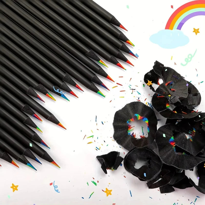 12pcs/Set Kawaii Rainbow Color Pencils for Kids