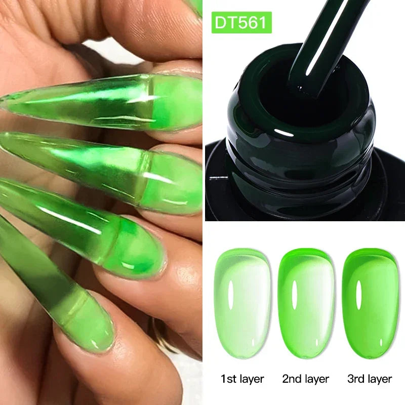 7ml Red Series Gel Nail Polish Glitter