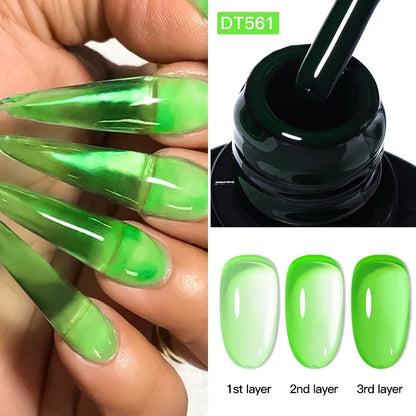 7ml Red Series Gel Nail Polish Glitter