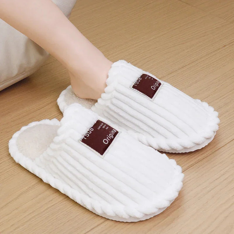 Warm Corduroy Comfort Cotton Slippers