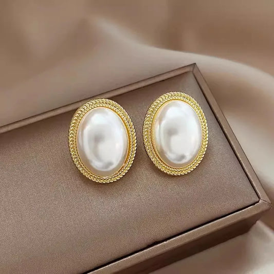 DANA Imitation Pearl Zircon Earrings