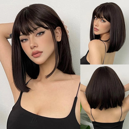 Short Layered Synthetic Wig