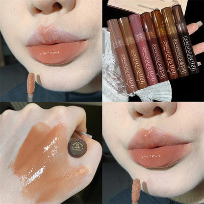 Chocolate Lip Gloss Moisturizes Liquid Lipstick
