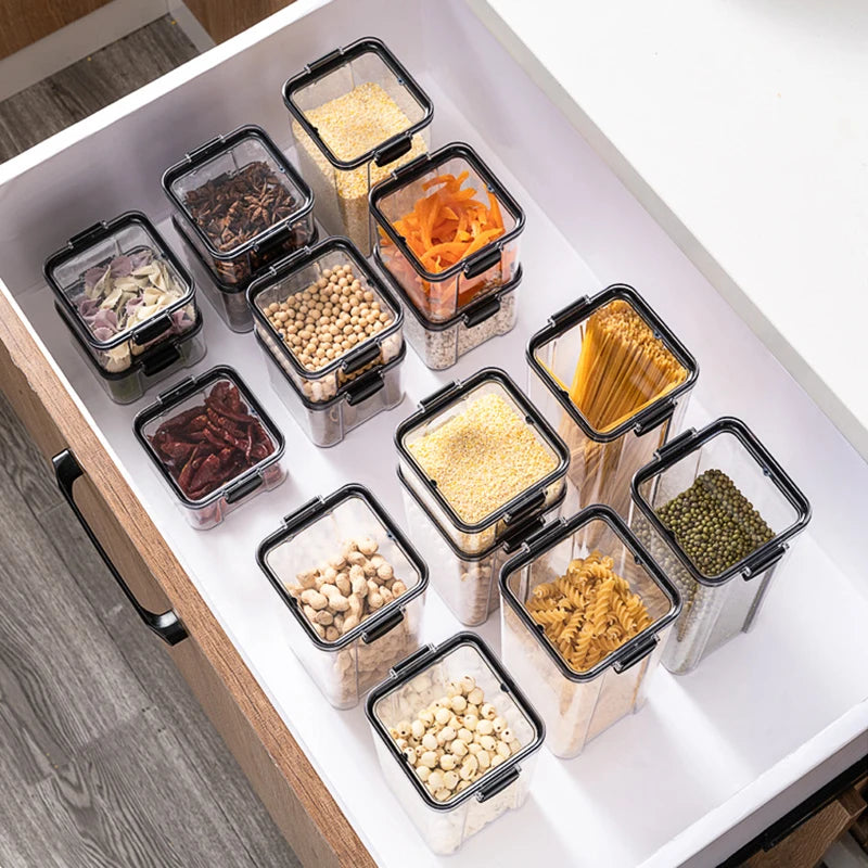 5Pcs Sets Sealed Jar Food Storage Box