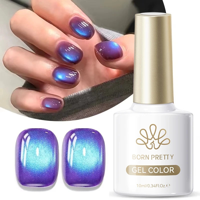 10ml Brown Purple Black Red Cat Magnetic Gel Polish Manicure Soak Off