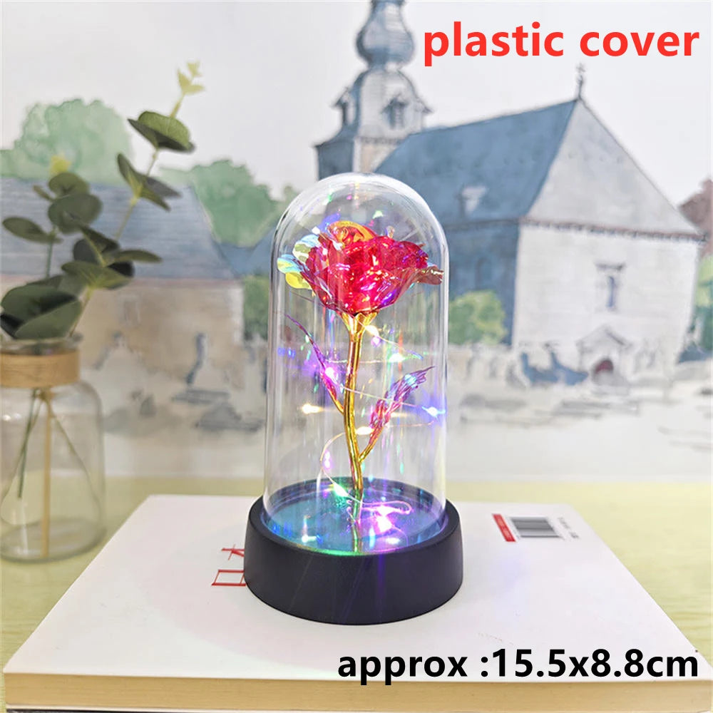 LED Galaxy Three Rose Artificial Flowers